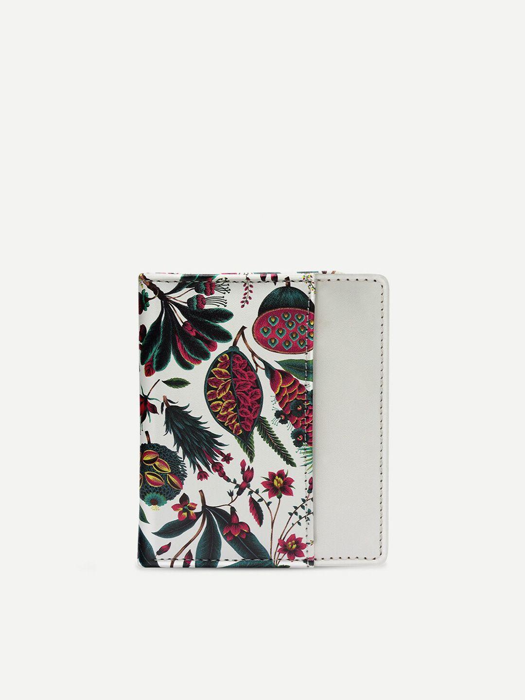 threadcurry floral printed pu two fold wallet