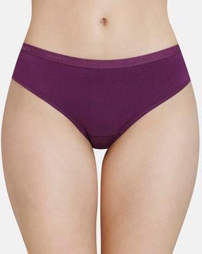 three-fourth coverage mid-rise modal bikini panties - ppk83101