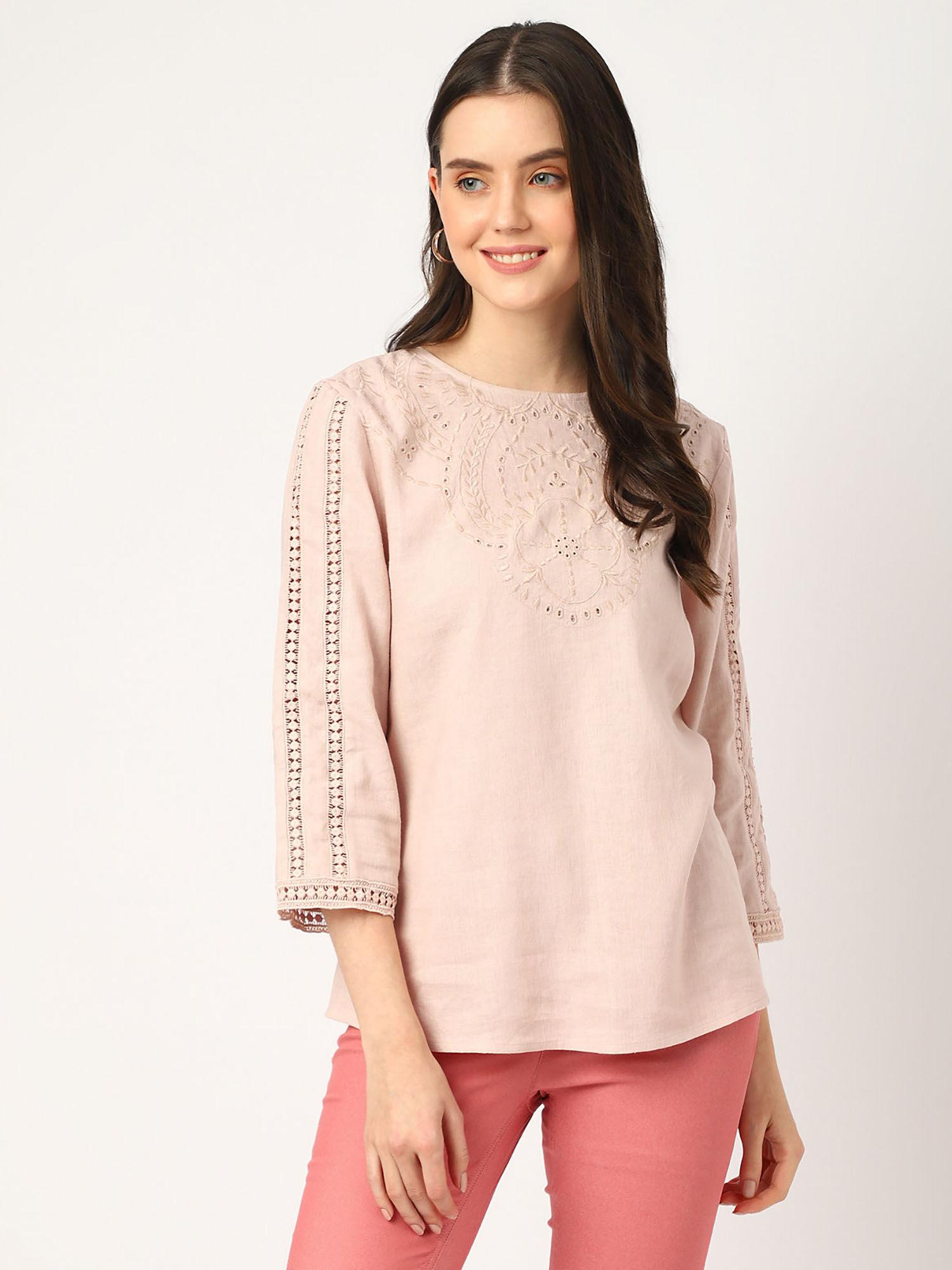 three fourth sleeves blouse