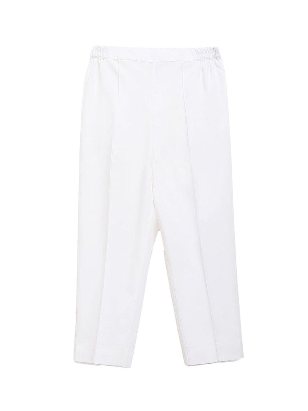 tiber taber boys white pleated trousers