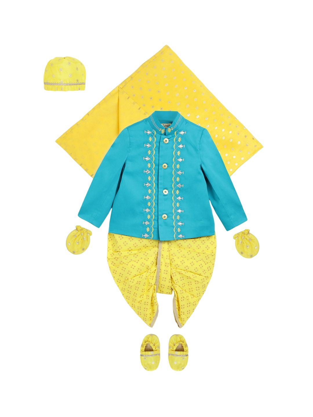 tiber taber infants boys embroidered apparel gift set