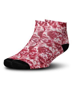 tie & dye ankle-length socks