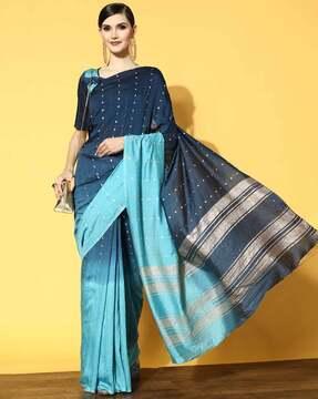 tie & dye banarasi cotton saree