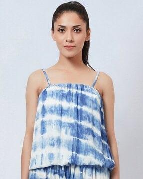 tie & dye camisole with adjustable straps