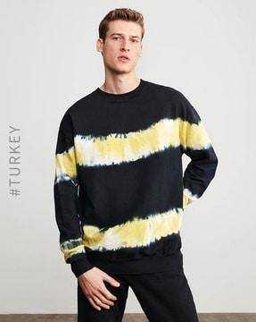 tie & dye crew-neck sweatshirt