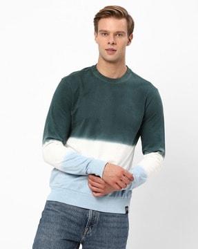 tie & dye crew-neck sweatshirt