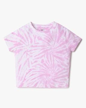 tie & dye crop t-shirt