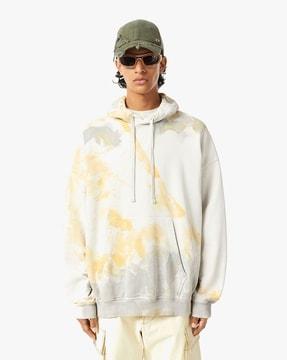 tie & dye hoodie with kangaroo pocket