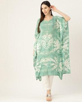 tie & dye kaftan kurta