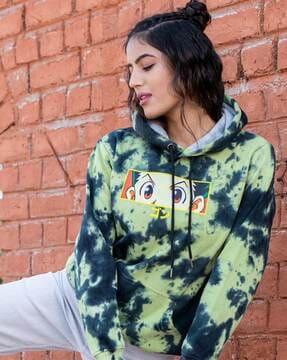 tie & dye kangaroo pocket hoodie