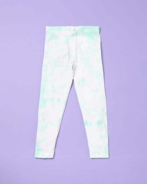 tie & dye knitted leggings