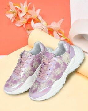 tie & dye lace-up casual shoes