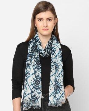 tie & dye light sequin scarf