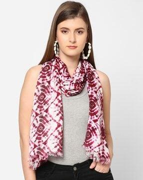 tie & dye light sequin scarf