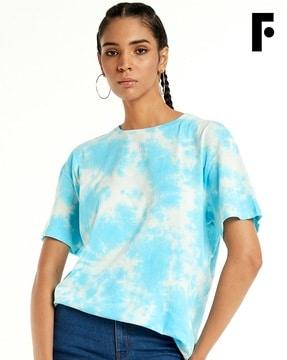 tie & dye loose-fit crew-neck t-shirt