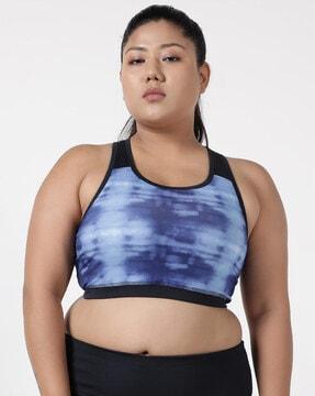 tie & dye non-wired sports bra