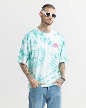 tie & dye oversized crew-neck t-shirt