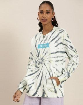 tie & dye oversized sweatshirt