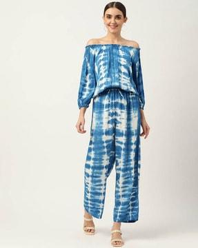 tie & dye pant-suit set