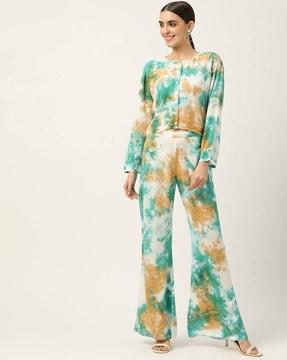 tie & dye pant-suit set