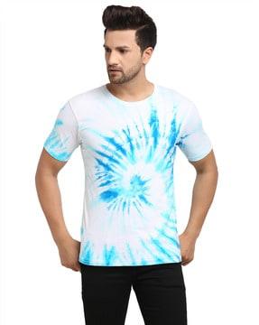 tie & dye print crew-neck t-shirt