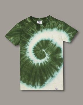 tie & dye print crew-neck t-shirt