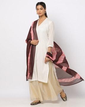 tie & dye print dupatta