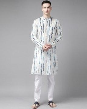 tie & dye print long kurta