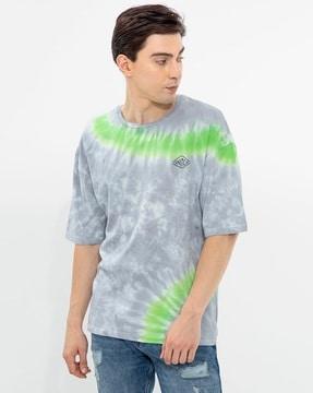 tie & dye print oversized fit t-shirt