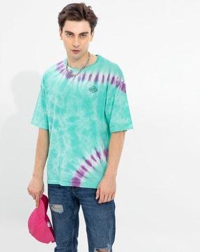 tie & dye print oversized fit t-shirt