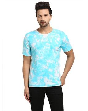 tie & dye print regular fit t-shirt