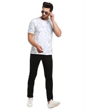 tie & dye print regular fit t-shirt