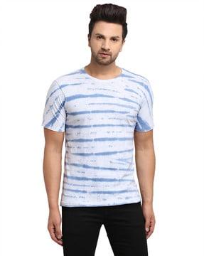 tie & dye print regular fit t-shirt