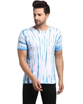 tie & dye print regular fit t-shirt