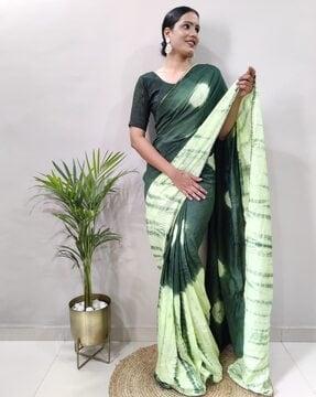 tie & dye print saree