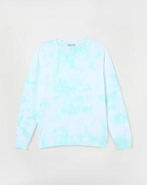 tie & dye pullover sweater