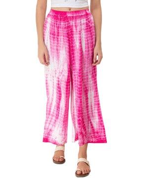 tie & dye relaxed fit palazzos