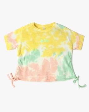 tie & dye relaxed fit round-neck t-shirt