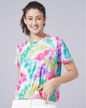 tie & dye relaxed fit top