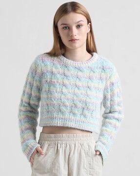 tie & dye round-neck pullover