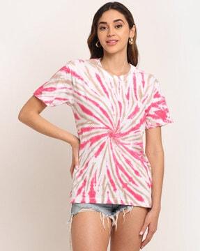 tie & dye round-neck t-shirt