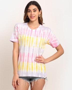 tie & dye round-neck t-shirt