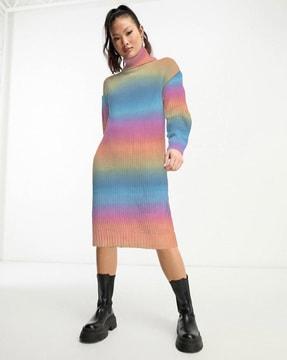 tie & dye sweater dress