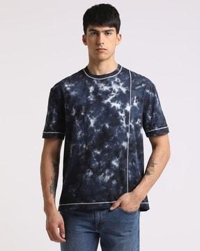tie & dye tailored fit crew-neck t-shirt