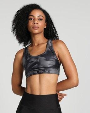 tie & dye underwired non-padded sports bra