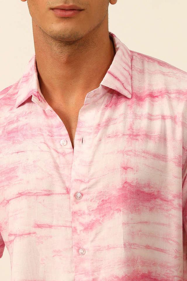 tie _ dye viscose slim fit mens casual shirt