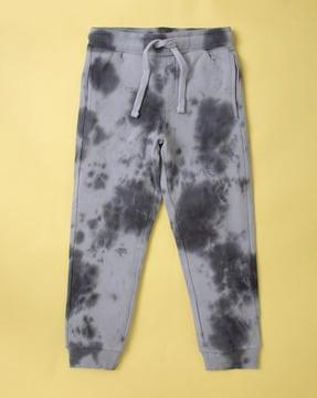 tie-dye joggers with drawstring