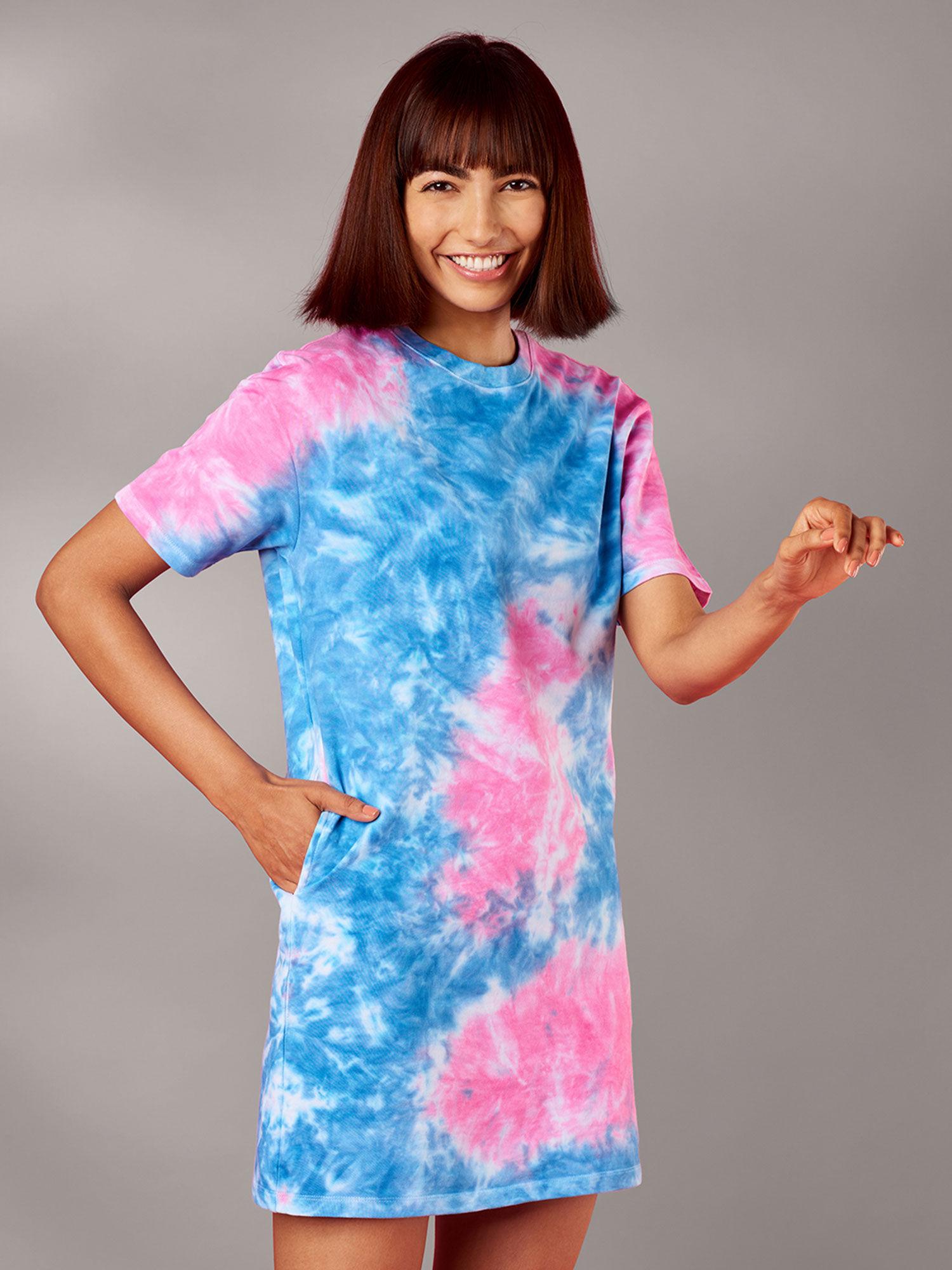 tie dye: unicorn oversized t-shirt dresses