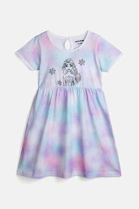 tie dye cotton summer dress for girls - mint