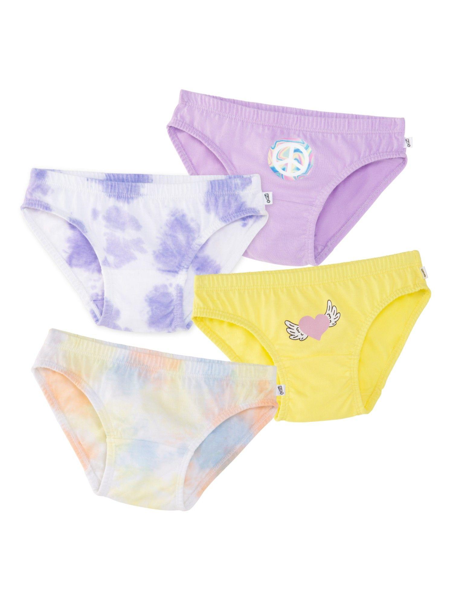 tie dye girl panties (pack of 4)